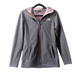 North Face Women's Meadowbrook Raschel GrayJacket Hooded Faux Fur Lined …